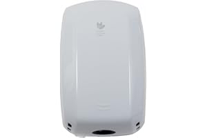 Dryflow G-Force MKII Hand Dryer GFM201 Plug-in System Installation, for Commercial Toilets, Wall Mounted, HEPA Filter (White)