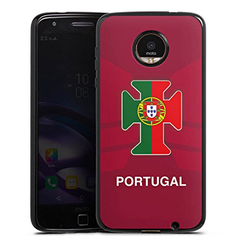 Motorola Moto Z2 Silikon Hülle Case Schutzhülle Portugal EM Trikot Fußball Europameisterschaft