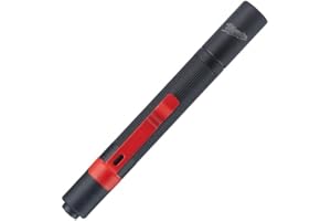 Milwaukee 0 4933459440, IP67 IPL-LED, czerwona, zdejmowany klips na pasek, włącznik/wyłącznik, w zestawie 2 baterie AAA, oświetlenie High Definition, 100 lumenów, czerwona