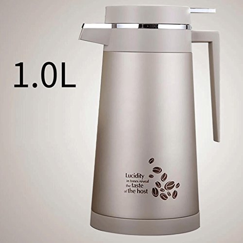 spécifications Accueil Acier inoxydable Isolation Pot Cuisine Bouilloire Restaurant Hôtel Isolation Coupe Chaud Chaud Bouteille Grande Capacité 1L UOMUN ( Couleur : Silver )