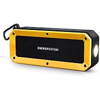 Energy Sistem Outdoor Box Bike - Altavoz con Bluetooth (10 W, con Soporte de Bicicleta, microSD, Radio FM, Linterna, Resistente al Agua) Color Negro y Amarillo