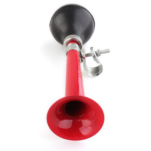 Fahrradhupe Ballhupe Fahrradklingel Fahrradglocke Metall Retro Dunkelrot NEU - 3