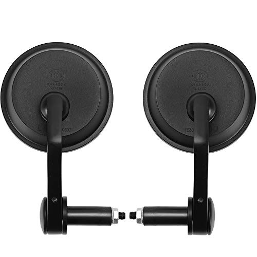 Evermotor Universal Motorrad Runde Rückspiegel Lenkerspiegel Spiegel Set E-Geprüft E-Mark Quad Roller ATV Moped - 7