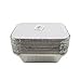 Ezee Silver Aluminium Foil Container - 750 ml (25 Pieces) RS.221.00