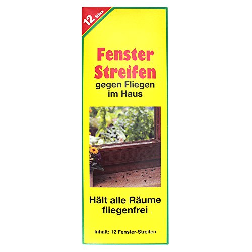 COM-FOUR® 36x Fliegenstreifen, Fliegen-Fensterstreifen, gegen Fliegen, Mücken etc. im Haus - 2