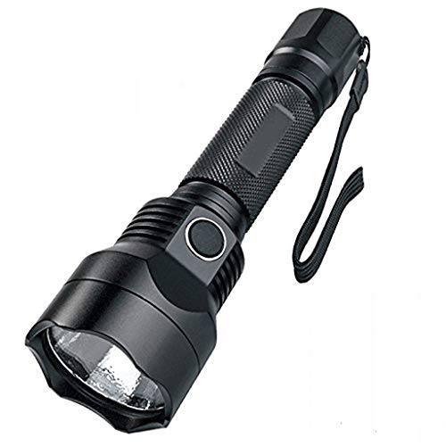 OPmeA LED Flashlight Double Switch 800 Lumens Hiking Camping Rechargeable Flashlight Aluminum Alloy Handheld Flashlight