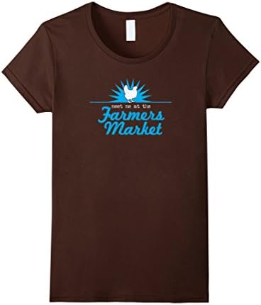 Meet Me At The Farmers Market Shirt Female XL Brown