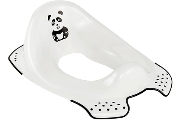 Keeeper Panda Siège de Toilette pour Bébé, De 18 Mois à 4 Ans Environ, Antidérapant, Ewa, Blanc