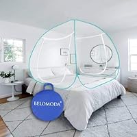 Belomoda Blue Mosquito Net Double Bed Nets for Size King Foldable Child Mosquitoes with Adults Maskito Net Mosquito…