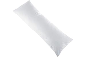 CHILIMILII Hollowfiber Filled Long Bolster Pillow- Orthopaedic Pillow for Back, Neck, Maternity Support - Multi-purpose, Side Sleeper - Made In UK (Small Double-4Ft)
