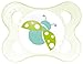 MAM Original 542420 BPA-Free Silicone Dummies with Unisex Designs for Ages 0-6 Months [Double Pack in Assorted Colours]