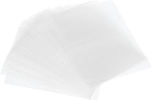 ‎PATIKIL PATIKIL 50x60mm PVC Perforierte Schrumpfbänder, 500 Stück Schrumpffolie für Flaschen, Gläser, Dosen und Dosen passend für Kappe mit Durchmesser 0,75 bis 1,02", Transparent