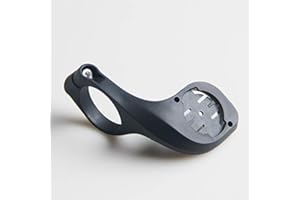 QIKU Supporto per Manubrio GPS per Adattatore Manubrio Bicicletta per Garmin Edge (200, 500, 510, 800, 810 e 1000) Nero Opaco/Lucido