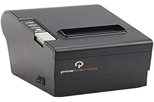 Posiberica Impresora TERMICA P80 Plus-USL USB/RS232/LAN Negra - Terminal de Punto de Venta (Térmico, POS Printer, 24 x 24 mm, 250 mm/s, 203 x 203 dpi, 72 x 813 mm)