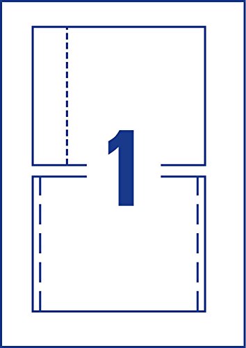 Avery C32250-25 - Etiquetas para CD  151 x 118 mm  A4  25 unidades   color blanco