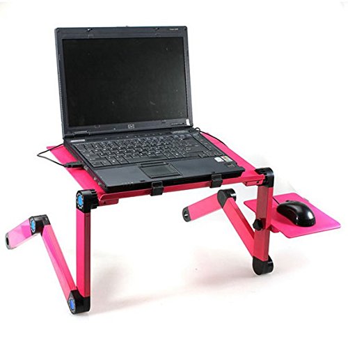 hensych® 360 ° Tragbarer, faltbarer Tisch Stand Schreibtisch Bett Sofa Tablett für MacBook Air Pro Acer Asus Dell Fujitsu Lenovo HP Samsung Sony Toshiba Laptop Notebook Ultrabook - 2