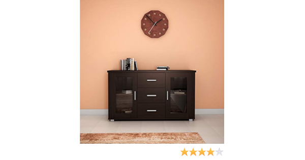 Godrej Interio Expo Display Cabinet Matte Finish Walnut Amazon In Home Kitchen