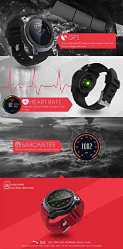 Gran Compra para Reloj inteligente S958, para hombres, de aleación, con
Bluetooth, apoyo GPS, presión de aire, llamada, frecuencia cardíaca,
negro en Amazon