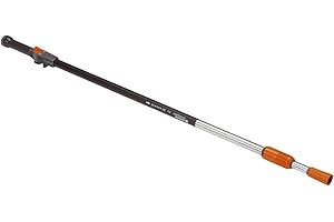 Gardena Telescopic Running Water Handle: Water-Bearing Telescopic Handle for Gardena Clean System Connection Devices, Insulating Handle, 155-260 cm (5554-20)