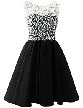 Timlung Kinder Mädchen Spitzenkleid Abendkleid Blumenkleid