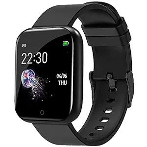 Smart Watch for Mens and woman Android Bluetooth with Heart Rate Activity Tracker, Calorie Counter, Blood Pressure, OLED Touchscreen Fitness Smart Watch for Boys, Girls, Women and Kids Activity Tracker D20 (Black)