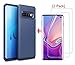 Produktbild AILZH kompatibel für HandyHülle Samsung Galaxy S10 Hülle+[2*HD weicher Bildschirmschutz] TPU transparent Silikon 360 Grad Schutzhülle Schutzfolie Stoßfänger Bumper Cover Case matt(Blau)