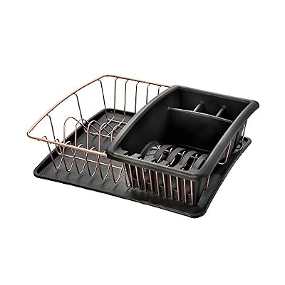 Metaltex Aquatex Copper Égouttoir avec plateau, métal, cuivre, 37 x 33 x 63 cm