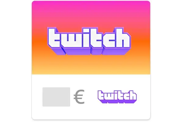 Tarjetas regalo de Twitch - Envío por correo electrónico