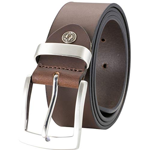 LINDENMANN- Cinturón de cuero para hombre / cinturones hombres mann, xxl, brown, 3934, tamaño tamaño: 95