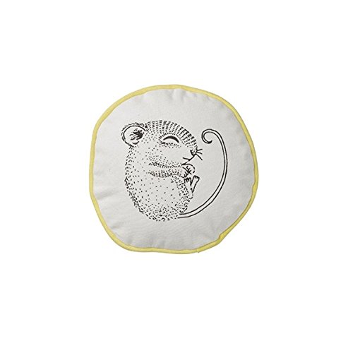 Bloomingville Kissen schlafende Babymaus Lemon Mini Serie