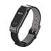 Produktbild MIUSON Lederband Magnet Metall Shell Ersatz Armband für XIAOMI MI Band 2
