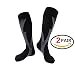Produktbild Kompressions-Wadenbandage (2 Paar) Sleeve für Männer & Frauen, Best Footless Socken für Läufer Waden &, tibiakantensyndrom Durchblutung Remedy, Unterstützung, Laufen Gear Basketball Lycra Strumpfhosen, Black,XXL