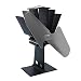 Produktbild LIGHTOP Ofenventilator Feuerstelle Ventilator 2-Blatt-Kaminventilator fur Holzoefen Kaminoefen Stromloser oefen