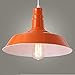 Produktbild BAYCHEER Retro Vintage Pendelleuchte Hängelampe Industrie Kronleuchter Deckenlampe Metall E27 Fassung höhenverstellbar für Küche Esszimmer Kinderzimmer Restaurant Orange