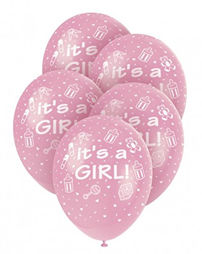 XXL 66 Teile Baby Füßchen Rosa Babyshower Set für 16 Personen - 4