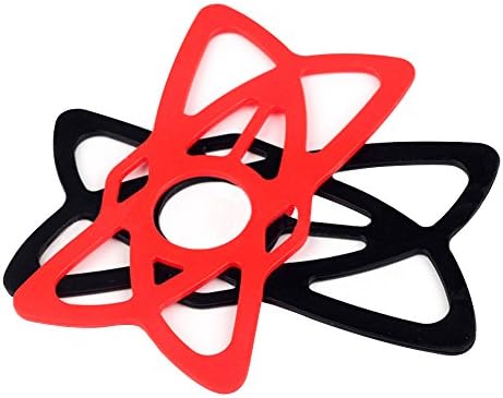 Bike Mobile Phone Security Rubber Bands Grips Replacement Rubber Silicone Straps for Universal Bike Motorcycle Handlebar Fits All iOS Android Smartphone GPS other Devices 2pcs(Black &amp; Red)