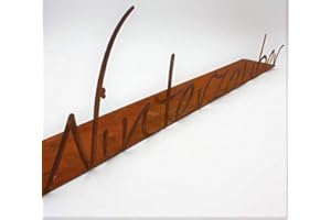 Rostikal „Winterzauber“ Schild 74 x 16 x 9 cm Edelrost Gartendeko Vintage Rost Deko Wohnzimmer