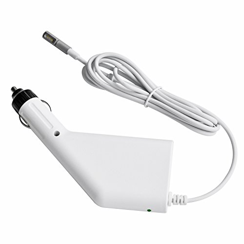 Original iProtect® Auto KFZ Universal Adapter Netzteil Ladegerät 60W für Apple MacBook mit MagSafe 1 Netzanschluss Charger + zusätzlichen USB Anschluss für iPhone / iPad in weiß - 5