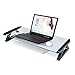 Produktbild Anzeige Erhöht Glasanzeige Erhöht Regal Laptop-Bildschirm Rahmen Desktop-Tastatur Lagerregal Multifunktionsbasis (56,8x21x9cm)
