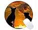 Produktbild Runde Mauspads, Hunde Tiere Sunset Friends Friendship Zuneigung Gaming-Mauspad