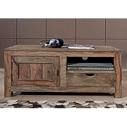 Meuble TV - Bois massif de palissandre huilé - NATURE GREY #0116