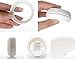1 Pcs 30ML 1OZ Empty Refillable Circular Powder Puff Box Portable Make-up Powder Container Holder Case Great for Loose Powder Blusher Finishing Powder Storage(White)