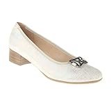  Lei by tessamino Damen Pumps Angelina  Echtes Leder  Weite H  Hallux geeignet 5 beige