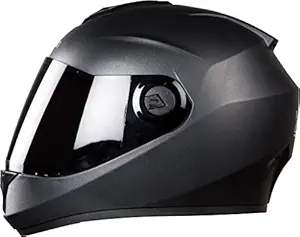 Steelbird SBH-11 Dashing Black with Smoke Visor,600 mm (Large)