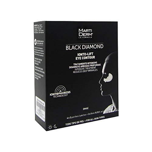 MARTIDERM Black Diamond Ionto-Lift Tratamiento intensivo disminute arrugas profundas, 4 x 2 parches (4 ml)