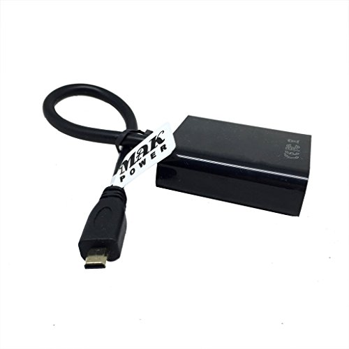 MAK POWER Micro HDMI Stecker auf VGA Buchse Video Converter Cable Adapter – Schwarz (MICRO HDMI ZU VGA) - 4