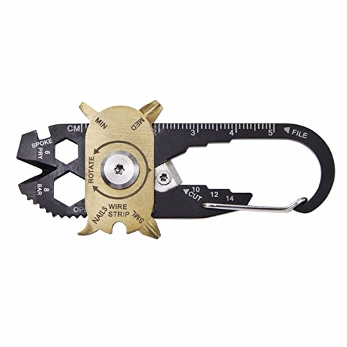 20in1 Multitool Multiwerkzeug am Schlüsselanhänger aus Edelstahl Keychain Stainless Multifunktionswerkzeug Survival Tool - 8