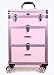 New Vanity Trolley case, vanity case, cosmetic case 51 X 37 X 24 cm (Pink 3 Draw)