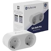 Hybrone Akım Korumalı İkili Wi-Fi Akıllı Priz, 16 Amper, Enerji İzleme, &Ccedil;ocuk Kilidi, Uygulama ile Uzaktan Kontrol