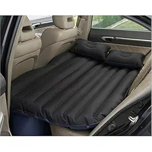 ADL PASSION Car Travel Inflatable Cushion Camping Bed Rear Seat with Air Pillows and Car Air Pump And Repair Kit,Inflatable Car Bed, Bed Mattress (Black Colors)